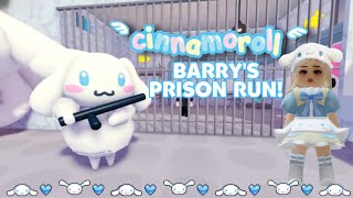 ☁CINNAMOROLL BARRYS PRISON RUN OBBY ROBLOX [upl. by Retniw]