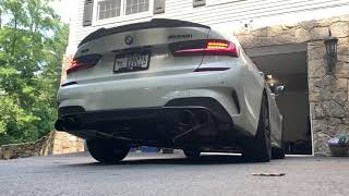 BMW M340i Dinan Exhaust Revssound [upl. by Vatsug]