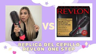 PROBANDO IMITACIÓN DEL CEPILLO ONE STEP DE REVLON  SECADOR Y ALISADOR 👩🏼 [upl. by Hubert]