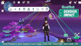 Cheat GENSHIN IMPACT ANDROID Auto Explore Chest Work support no root [upl. by Ylyl]