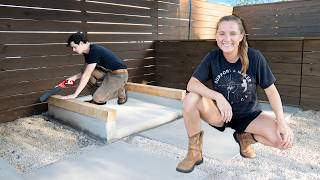 Starting Our Outdoor Shower Build  Part 1  Pouring Concrete amp Milling Lumber [upl. by Cody]