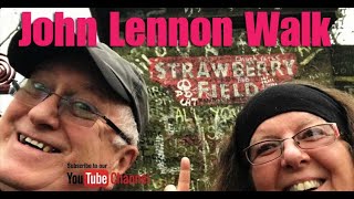 JOHN LENNON FOREVER  Strawberry Fields  Mendips  Quarrymen  Beatles Walk  January 2022 [upl. by Nittirb]