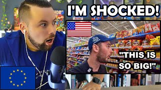 European Reacts to Brits Visit Walmart For The First Time [upl. by Emyle]