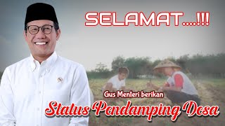 SAH  KEMENTERIAN DESA BERIKAN STATUS PENDAMPING DESA [upl. by Cardwell463]