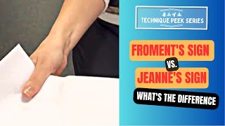 Froments Sign vs Jeannes Sign  Technique Peek Series [upl. by Ellehcyar774]