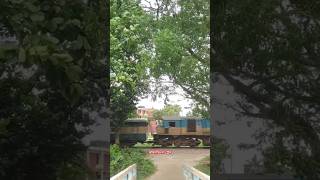 Cloudy weather train passed before rain  Bangladesh Pakistan indian train [upl. by Sucramed620]