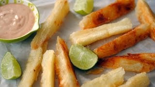 YUCA FRITA  Cómo Hacer Papitas de Yuca  SyS [upl. by Pangaro960]