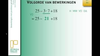 Wiskunde 1  Getallenleer A4 Volgorde van de bewerkingen [upl. by Wilber]