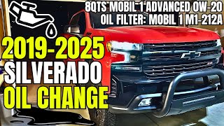 How to Change Engine Oil  20192025 Chevrolet Silverado [upl. by Ande32]