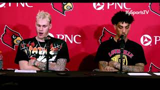 Louisville Cardinals MBB Pryor amp Edwards Recaps WIN vs Bellarmine [upl. by Irma768]