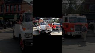 Brockway 200 series Towtruck next to a Huskiteer Cabover truck mechanic memes trucking [upl. by Ailedamla]