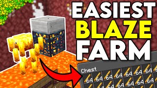 Easiest AFK Blaze XP Farm Minecraft Bedrock 120 [upl. by Iggy]