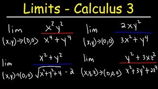 Limits of Multivariable Functions  Calculus 3 [upl. by Llig]