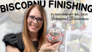 CROSS STITCH Finishing Tutorial Biscornu Assembly [upl. by Enitsuj]