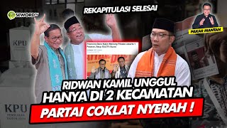 Alifurrahman RIDWAN KAMIL UNGGUL HANYA DI 2 KECAMATAN PARTAI COKLAT NYERAH [upl. by Samuele]