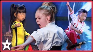 Karate Kids AWESOME Martial Arts Auditions From the World of Got Talent [upl. by Aennaej]