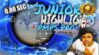 WORLDs RANK 1 KOREAN CONQUEROR M416  4x Scope Reflex Champion Junior BEST Moments in PUBG Mobile [upl. by Noit350]