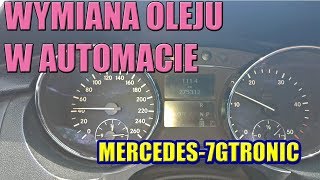 WYMIANA OLEJU W AUTOMATYCZNEJ SKRZYNI BIEGÓW PO 11 LATACH i 275KKM MERCEDES 7GTRONIC [upl. by Amabel]