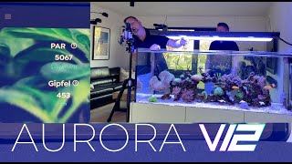 Die Giesemann Aurora V12 für das MEERWASSERAQUARIUM Ein ausführliches Review incl PAR Messungen [upl. by Nelsen224]