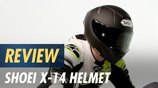 Shoei X14 Helmet Review at CycleGearcom [upl. by Brandtr]