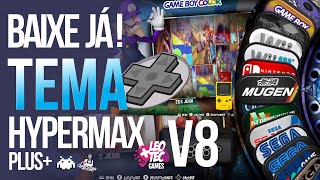 INCRÍVEL🕹️ deixe seu 👾EmuELEC com o 🎭TEMA mais bonito de TODOS  HYPERMAX V8 [upl. by Leachim665]