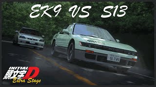 Initial D Extra Stage  EP03  EK9 vs S13 SUB [upl. by Ring540]