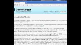 Symmetric NAT Router probleme  GameRanger [upl. by Helprin]