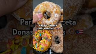 Pt 2 Receta de las Donas boricuas 🍩🇵🇷🤤❤️ fyp puertorico donas receta postres donuts [upl. by Booma]