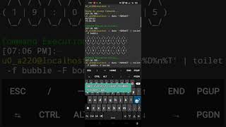 Termux fun commands Create a Digital Clock [upl. by Hardin]