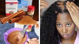 CINNAMON HAIR MASK  OVERNIGHT HAIR GROWTH [upl. by Aikam736]