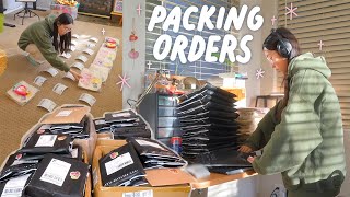 ✨ Packing 500 Orders for my Small Business 📦 [upl. by Azilanna]