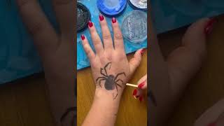 3d Spider body painting for Halloween  Step by step [upl. by Gore266]