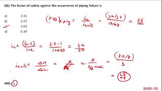 PYQ  Soln  2 Marks  Seepage Analysis  Geotech Soil Mechanics  GATE  CIVIL ENGG [upl. by Nosoj]