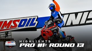 HIGHLIGHTS  Pro Race 1 Round 13 of AMSOIL Championship Snocross 20222023 [upl. by Atalanta526]