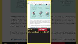 Redis Tutorial Why Use Redis In Backend Redis Cache In Telugu What Is RedisRedis caching shorts [upl. by Nnaed]