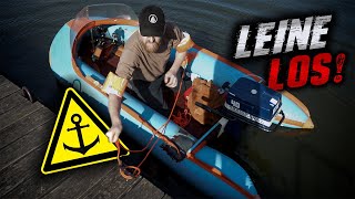 HAT SICH DIE MÜHE GELOHNT 🚤 SCHLAUCHBOOT mit 4PS AM FLUSS TESTEN 007 [upl. by Dixil]