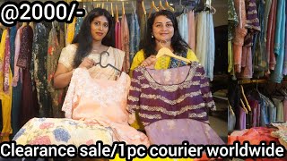 Hyderabad Designer exclusive sarees with designer stitched blouse\ clearance sale\worldwide shipping [upl. by Hittel318]