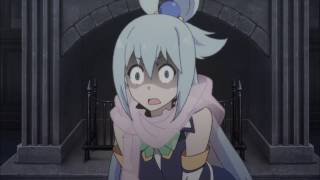 Konosuba 2  Aqua and Kazuma freakout [upl. by Felisha]