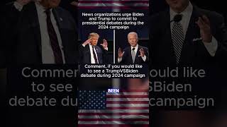 News organizations urge Biden and Trump to commit to presidential debates during the 2024 campaign [upl. by Atiuqahs510]