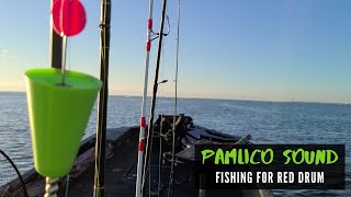 Pamlico Sound  In Search of Bull Red Drum  Bucket List Trip  Oriental North Carolina [upl. by Ebbie]