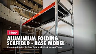 Intex Aluminium Scaffold Base Model Instructional Video [upl. by Clift]