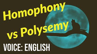 Homophony vs Polysemy  Lexical Relations in Semantics  ENGLISH [upl. by Leunas811]