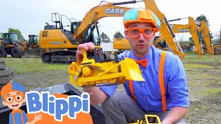 Blippi Learns About Diggers  Construction Vehicles For Kids  Educational Videos For Toddlers [upl. by Atirehs]