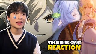 ALMOST CRIED 4th Anniversary Theme Song — quotPassing Memoriesquot by Faouzia REACTION  Genshin Impact [upl. by Rostand]