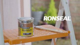 Using Our Quick Drying Woodstain  DIY Tips from Ronseal [upl. by Puklich650]