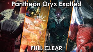 The Pantheon Oryx Exalted Full Clear  Destiny 2 [upl. by Qifahs]