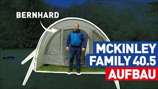 Das McKINLEY Familienzelt 405 im Test Geräumig wetterfest amp ideal für deinen Campingurlaub [upl. by Channing590]