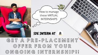 Get a PREPLACEMENT OFFER from your ongoing INTERNSHIP [upl. by Aynatahs]