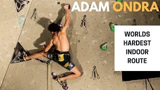 Adam Ondra on The Black Diamond Project  Worlds Hardest Indoor Route [upl. by Nahsez]