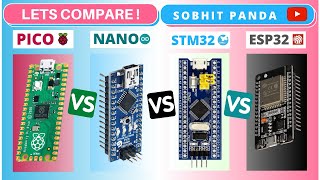 RaspberryPi PICO vs Arduino NANO vs STM32 Blue Pill vs ESP32 vs STM32 Black Pill  Comparison [upl. by Volkan]